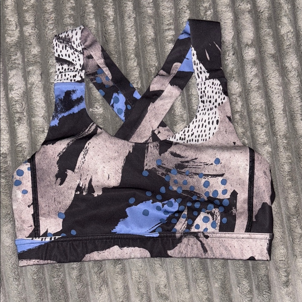 lululemon athletica Black and Blue Sports Bra